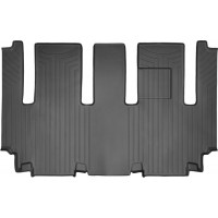 Килимки WeatherTech Black для Kia Carnival/Sedona (mkII)(3 row 60/40 bench)(2 row) 2006-2012