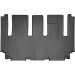 Килимки WeatherTech Black для Kia Carnival/Sedona (mkII)(3 row 60/40 bench)(2 row) 2006-2012, ціна: 6 343 грн.