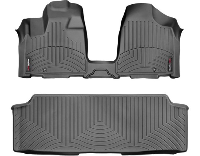 Коврики Weathertech Black для Dodge Grand Caravan (mkV)(1-2 row)(no console)(2 row bench)(no Stow & Go or Swivel & Go seats) 2012→, ціна: 13 480 грн.