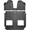 Коврики Weathertech Black для Dodge / Chrysler Grand Caravan (mkV)(1-2-3 row)(no console)(2 row bucket Stow & Go seats) 2012→, ціна: 15 686 грн.