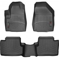 Коврики WeatherTech Black для Jeep Cherokee (KL)(with floor raised before your dead pedal)(1 row) 2014-2015