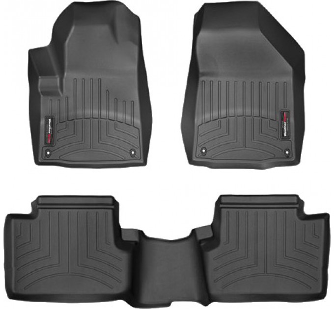 Коврики Weathertech Black для Jeep Cherokee (KL)(with floor raised before your dead pedal)(1 row) 2014-2015, ціна: 10 849 грн.