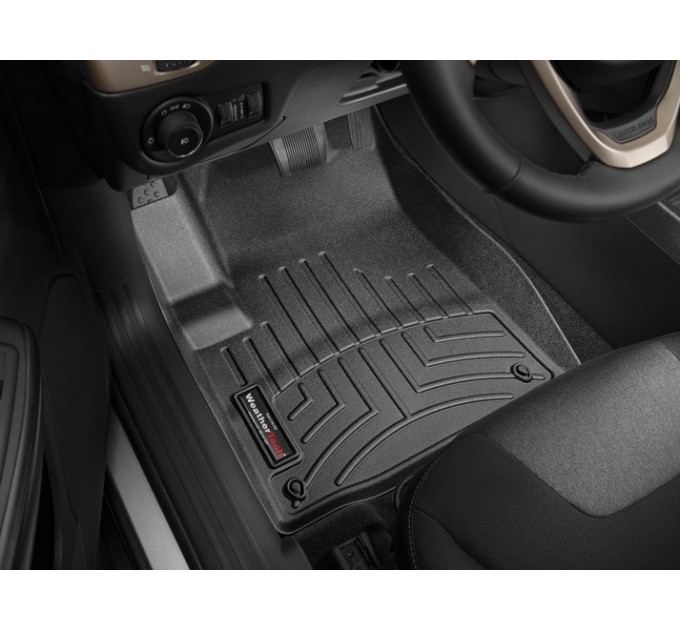 Коврики WeatherTech Black для Jeep Cherokee (KL)(with floor raised before your dead pedal)(1 row) 2014-2015, цена: 10 849 грн.