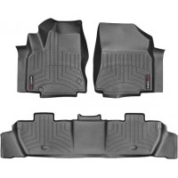 Коврики WeatherTech Black для Citroen Berlingo Multispace; Peugeot Partner Tepee (mkII)(1-2 row) 2008-2018