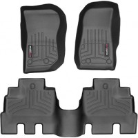 Коврики Weathertech Black для Jeep Wrangler Unlimited (JK) 2014-2018