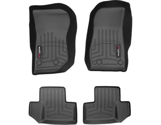 Коврики WeatherTech Black для Jeep Wrangler (JK) 2014-2018, цена: 11 603 грн.