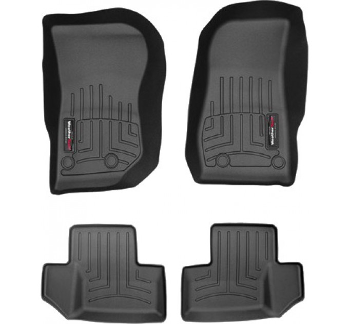 Коврики Weathertech Black для Jeep Wrangler (JK) 2014-2018, ціна: 10 641 грн.