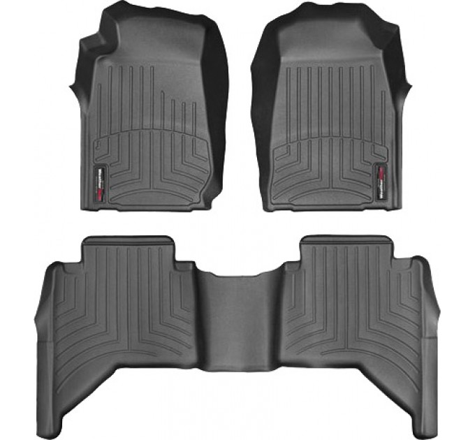 Коврики Weathertech Black для Isuzu D-Max (crew cab)(mkII)(vinyl floor) 2012-2019, ціна: 10 849 грн.