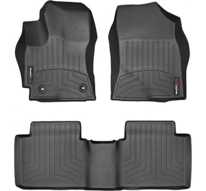 Коврики Weathertech Black для Toyota Corolla (US)(E170)(with heating vens under front seats) 2013-2016 automatic, ціна: 10 641 грн.