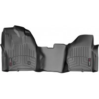 Коврики WeatherTech Black для Ford Super Duty (mkIII)(single cab)(no 4x4 shifter)(raised dead pedal)(1 pc.)(1 row) 2012-2016 automatic