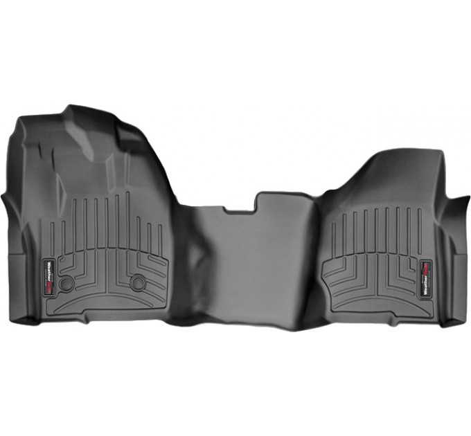 Коврики WeatherTech Black для Ford Super Duty (mkIII)(single cab)(no 4x4 shifter)(raised dead pedal)(1 pc.)(1 row) 2012-2016 automatic, цена: 7 773 грн.