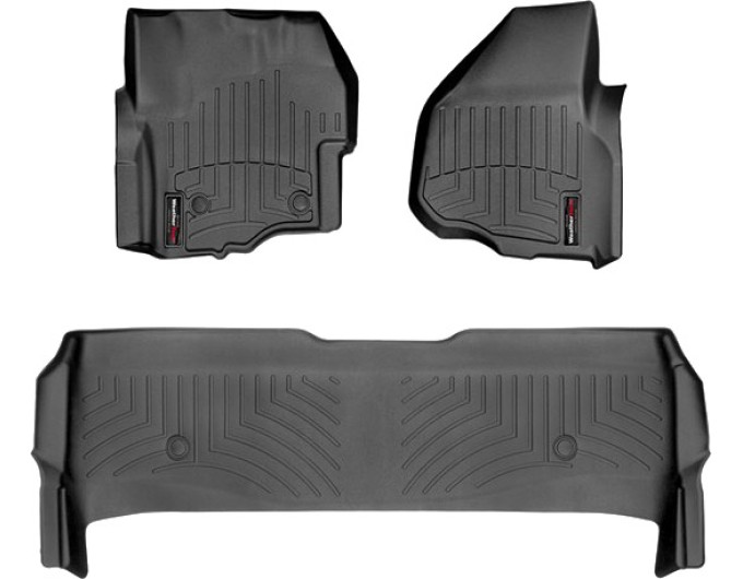 Коврики WeatherTech Black для Ford Super Duty (mkIII)(double cab)(with 4x4 shifter)(raised dead pedal) 2012-2016 automatic, цена: 13 472 грн.