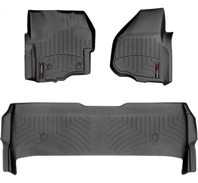 Коврики WeatherTech Black для Ford Super Duty (mkIII)(double cab)(with 4x4 shifter)(raised dead pedal) 2012-2016 automatic, цена: 12 487 грн.