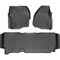 Коврики WeatherTech Black для Ford Super Duty (mkIII)(extended cab)(with 4x4 shifter)(raised dead pedal) 2012-2016 automatic, цена: 13 472 грн.