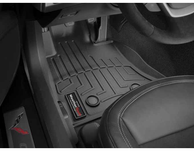 Коврики WeatherTech Black для Chevrolet Corvette (mkVII) 2014-2019, цена: 6 692 грн.