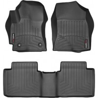 Коврики Weathertech Black для Toyota Corolla (US)(E170)(with heating vens under front seats) 2013-2016 manual