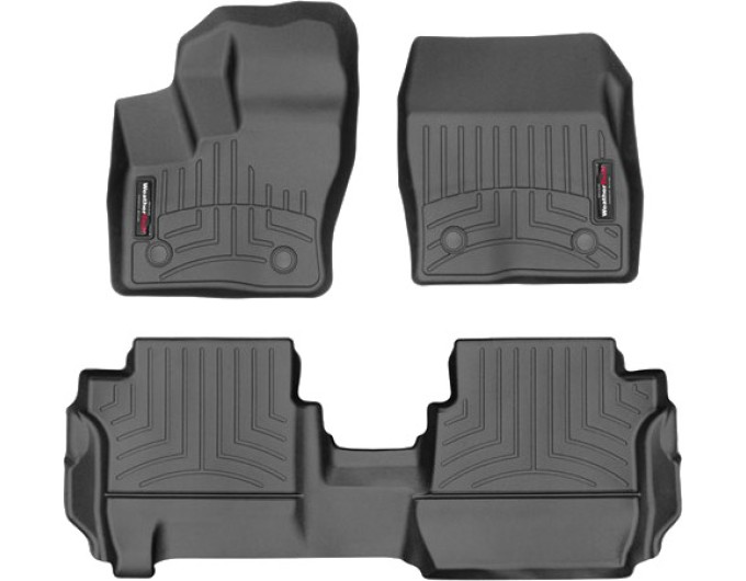 Коврики Weathertech Black для Ford Grand Tourneo Connect (mkII)(2 row bench seats)(carpet flooring)(1-2 row) 2014→, ціна: 11 709 грн.
