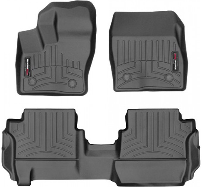 Коврики WeatherTech Black для Ford Grand Tourneo Connect (mkII)(2 row bench seats)(carpet flooring)(1-2 row) 2014→, цена: 10 186 грн.