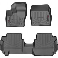 Коврики WeatherTech Black для Ford Grand Tourneo Connect (mkII)(2 row bench seats)(vinyl flooring without fixing)(1-2 row) 2014→