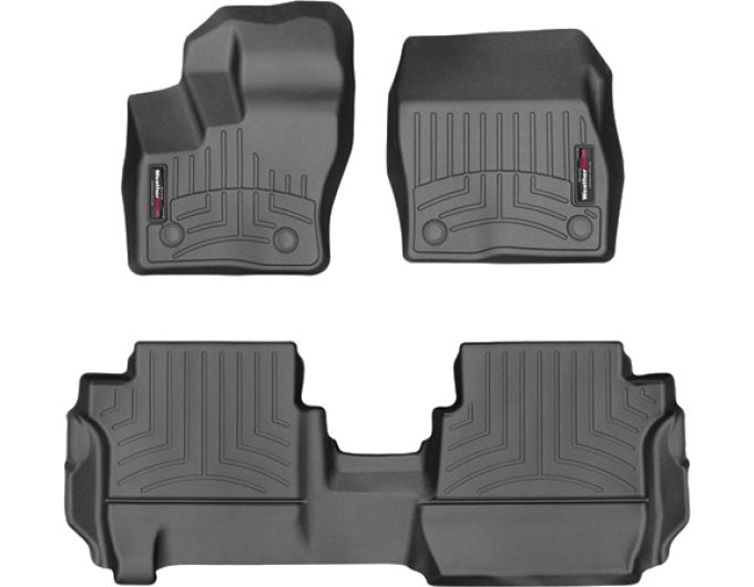 Коврики Weathertech Black для Ford Grand Tourneo Connect (mkII)(2 row bench seats)(vinyl flooring without fixing)(1-2 row) 2014→, ціна: 11 709 грн.