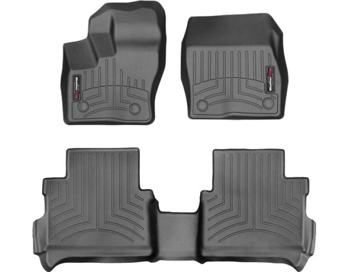 Коврики WeatherTech Black для Ford Tourneo Connect (mkII)(2 row bench seats)(vinyl flooring without fixing)(1-2 row) 2014→, цена: 11 826 грн.