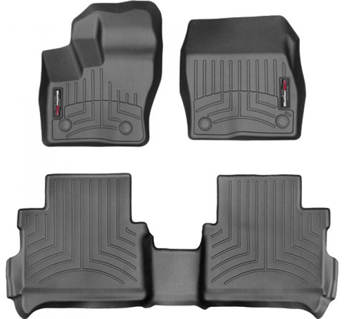 Коврики WeatherTech Black для Ford Tourneo Connect (mkII)(2 row bench seats)(vinyl flooring without fixing)(1-2 row) 2014→, цена: 10 186 грн.