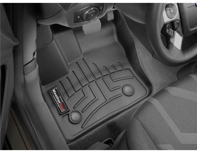 Коврики Weathertech Black для Ford Tourneo Connect (mkII)(2 row bench seats)(carpet flooring)(1-2 row) 2014→, ціна: 11 709 грн.