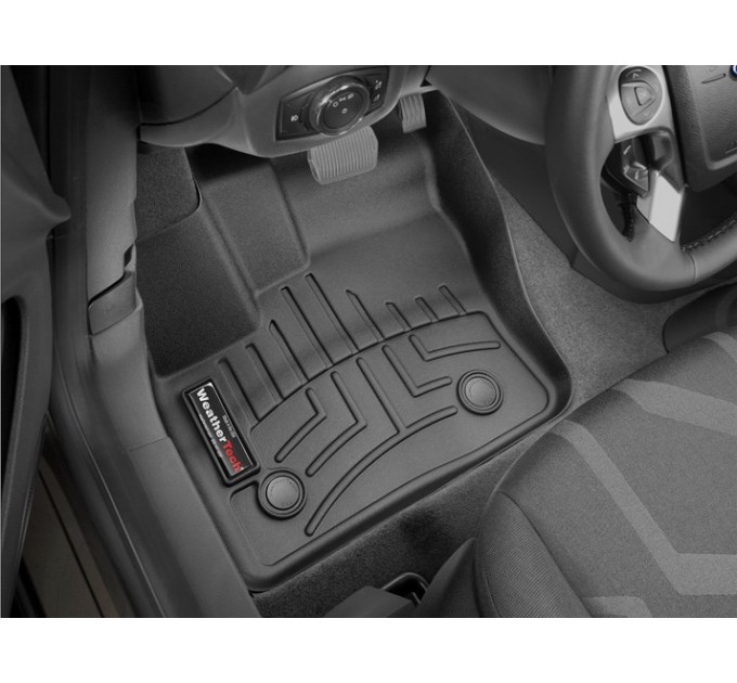 Коврики WeatherTech Black для Ford Tourneo Connect (mkII)(2 row bench seats)(carpet flooring)(1-2 row) 2014→, цена: 10 186 грн.