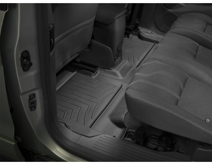 Коврики Weathertech Black для Ford Grand Tourneo Connect (mkII)(2 row bench seats)(vinyl flooring without fixing)(1-2 row) 2014→, ціна: 11 709 грн.