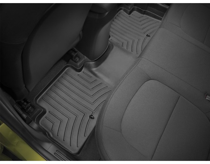 Коврики WeatherTech Black для Kia Soul (mkII)(2 row) 2014-2019, цена: 4 911 грн.