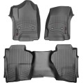 Коврики WeatherTech Black для Chevrolet Silverado (mkIII)(extended cab)(no 4x4 shifter)(with full console) 2014→, цена: 11 709 грн.