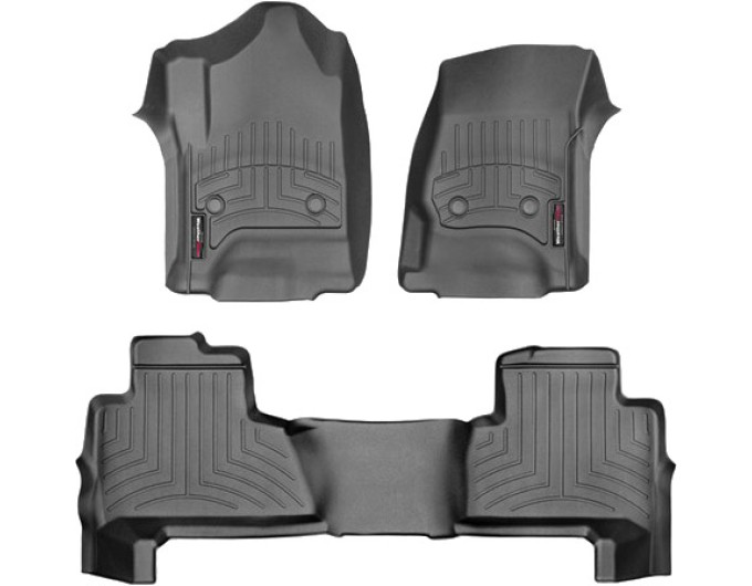 Коврики WeatherTech Black для Chevrolet Tahoe; GMC Yukon (mkIV)(1-2 row) 2015→, цена: 12 426 грн.
