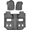 Коврики Weathertech Black для Chevrolet Suburban; GMC Yukon XL (mkXI)(1-2-3 row)(1 row bucket / 2 row bucket) 2015→, ціна: 13 915 грн.