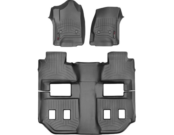 Коврики Weathertech Black для Chevrolet Suburban; GMC Yukon XL (mkXI)(1-2-3 row)(1 row bucket / 2 row bucket) 2015→, ціна: 13 915 грн.