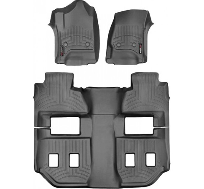 Коврики WeatherTech Black для Chevrolet Suburban; GMC Yukon XL (mkXI)(1-2-3 row)(1 row bucket / 2 row bucket) 2015→, цена: 12 111 грн.