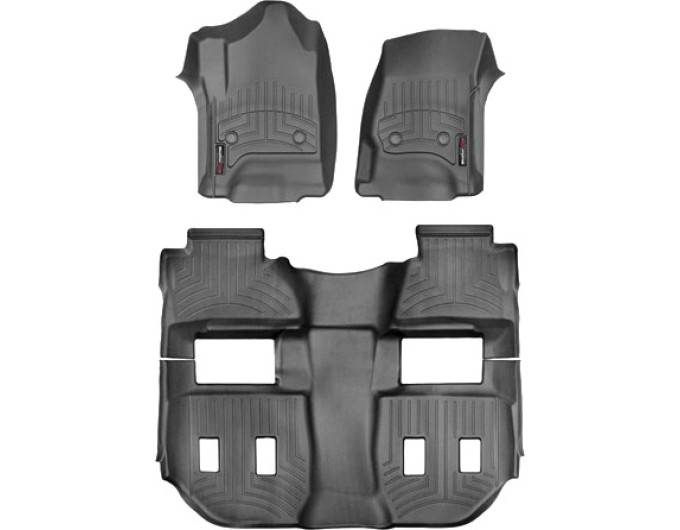 Коврики WeatherTech Black для Cadillac Escalade ESV (mkIV)(2 row bucket seats)(1-2-3 row) 2015→, цена: 13 915 грн.