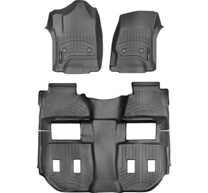 Коврики WeatherTech Black для Cadillac Escalade ESV (mkIV)(2 row bucket seats)(1-2-3 row) 2015→, цена: 12 111 грн.