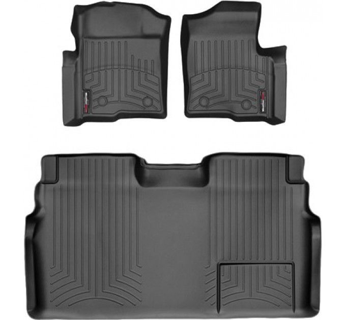 Коврики Weathertech Black для Ford F-150 (double cab)(mkXI)(no 4x4 shifter)(with air vents to 2 row)(4 fixing posts) 2010-2014, ціна: 12 894 грн.