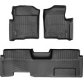 Коврики Weathertech Black для Ford F-150 (extended cab)(mkXI)(no 4x4 shifter)(with full console)(with air vents to 2 row)(4 fixing posts) 2010-2014, ціна: 13 915 грн.