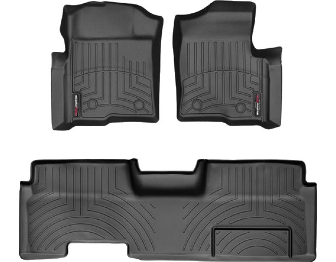 Коврики Weathertech Black для Ford F-150 (extended cab)(mkXI)(no 4x4 shifter)(with full console)(with air vents to 2 row)(4 fixing posts) 2010-2014, ціна: 13 915 грн.