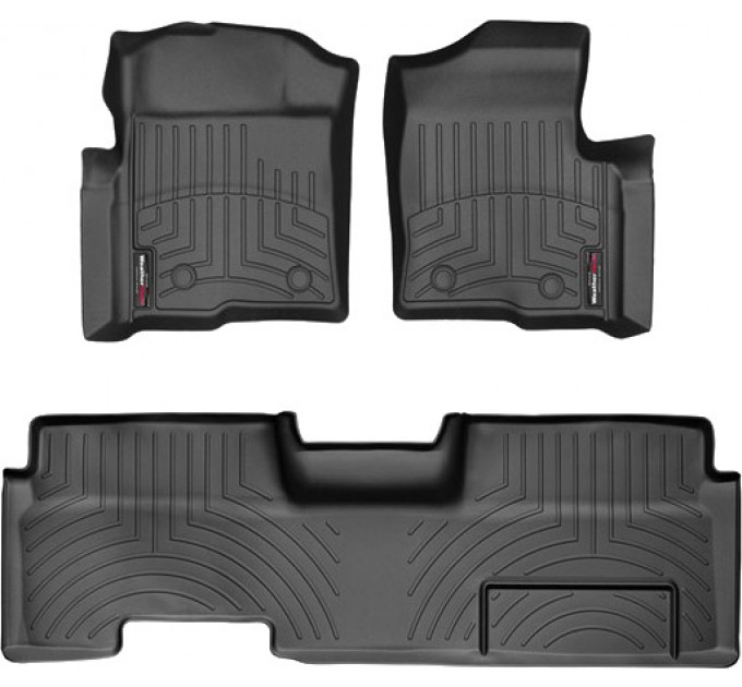 Коврики Weathertech Black для Ford F-150 (extended cab)(mkXI)(no 4x4 shifter)(with full console)(with air vents to 2 row)(4 fixing posts) 2010-2014, ціна: 12 894 грн.