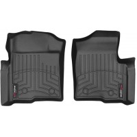 Коврики Weathertech Black для Ford F-150 (all cabs)(mkXI)(no 4x4 shifter)(with air vents to 2 row)(4 fixing posts)(2 pcs.)(1 row) 2010-2014