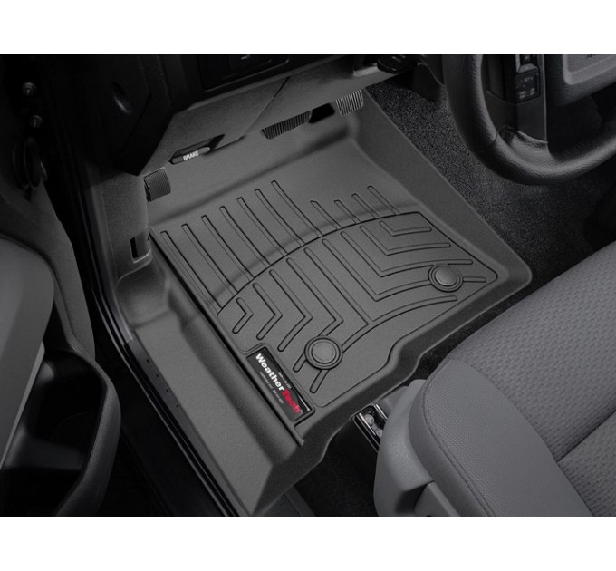 Коврики Weathertech Black для Ford F-150 (extended cab)(mkXI)(no 4x4 shifter)(not full console or no console)(with air vents to 2 row)(4 fixing posts) 2010-2014, ціна: 12 894 грн.