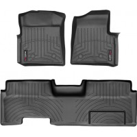 Коврики Weathertech Black для Ford F-150 (extended cab)(mkXI)(no 4x4 shifter)(with full console)(no air vents to 2 row)(4 fixing posts) 2010-2014