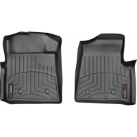 Коврики Weathertech Black для Ford F-150 (all cabs)(mkXI)(no 4x4 shifter)(no air vents to 2 row)(4 fixing posts)(2 pcs.)(1 row) 2010-2014