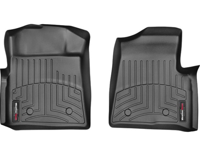 Коврики WeatherTech Black для Ford F-150 (mkXI)(all cabs)(no 4x4 shifter)(no air vents to 2 row)(4 fixing posts)(2 pcs.)(1 row) 2010-2014, цена: 6 692 грн.