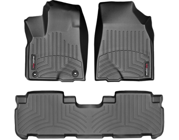 Коврики WeatherTech Black для Toyota Highlander (mkIII)(1-2 row)(2 row bench seats) 2013-2019, цена: 11 488 грн.