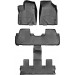 Коврики Weathertech Black для Toyota Highlander (not hybrid)(mkIII)(1-2-3 row)(2 row bucket seats) 2013→, ціна: 12 487 грн.