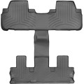 Килимки WeatherTech Black для Toyota Highlander (mkIII)(not hybrid)(2 row bucket seats)(2-3 row) 2013-2019, ціна: 6 915 грн.