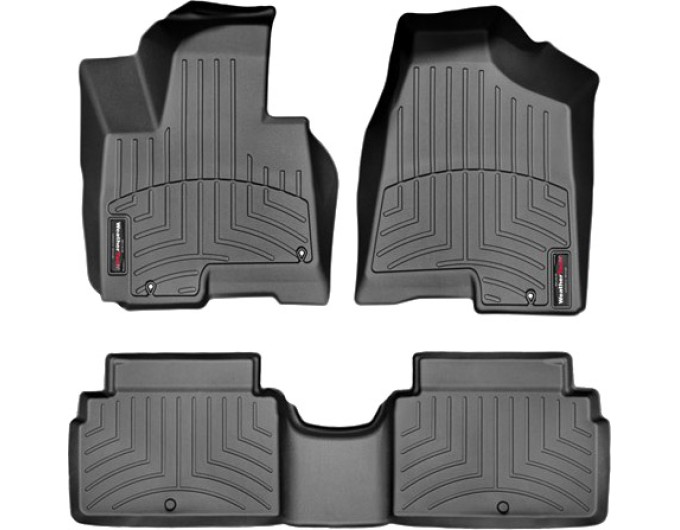 Коврики Weathertech Black для Kia Sportage (US)(mkIII); Hyundai ix35 (US)(mkII)(3 fixing hooks) 2013-2015, ціна: 11 488 грн.